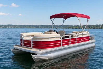 Sun Tracker Party Barge 18 DLX pontoon boat
